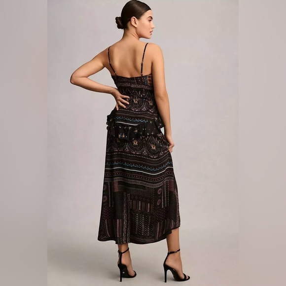 NWT Anthropologie Let Me Be floral maxi with ruffles - Picture 3 of 11